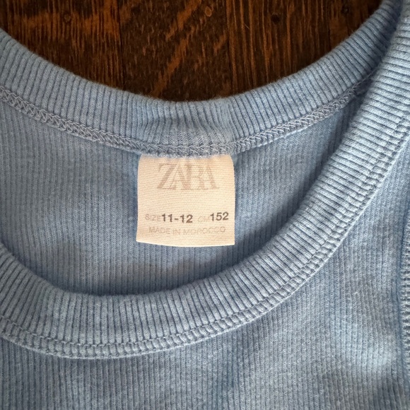 Zara Girls Ribbed Dress with Matching Shirt - Picture 4 of 4